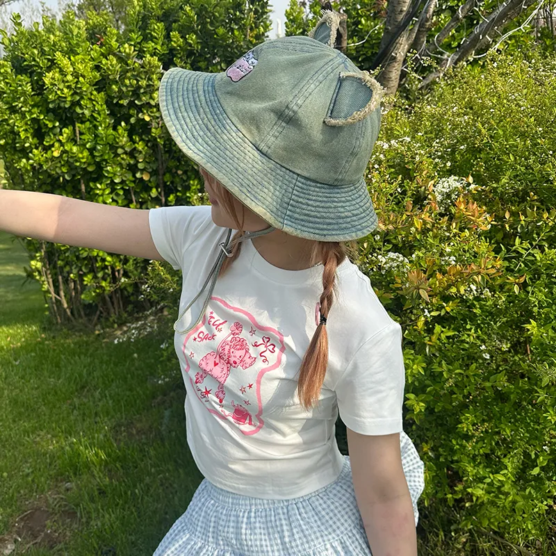 ELF SACK Cotton Bucket Hats Women's-3