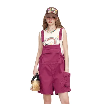 ELF SACK Cargo Shorts Women's Rusty Pink Color