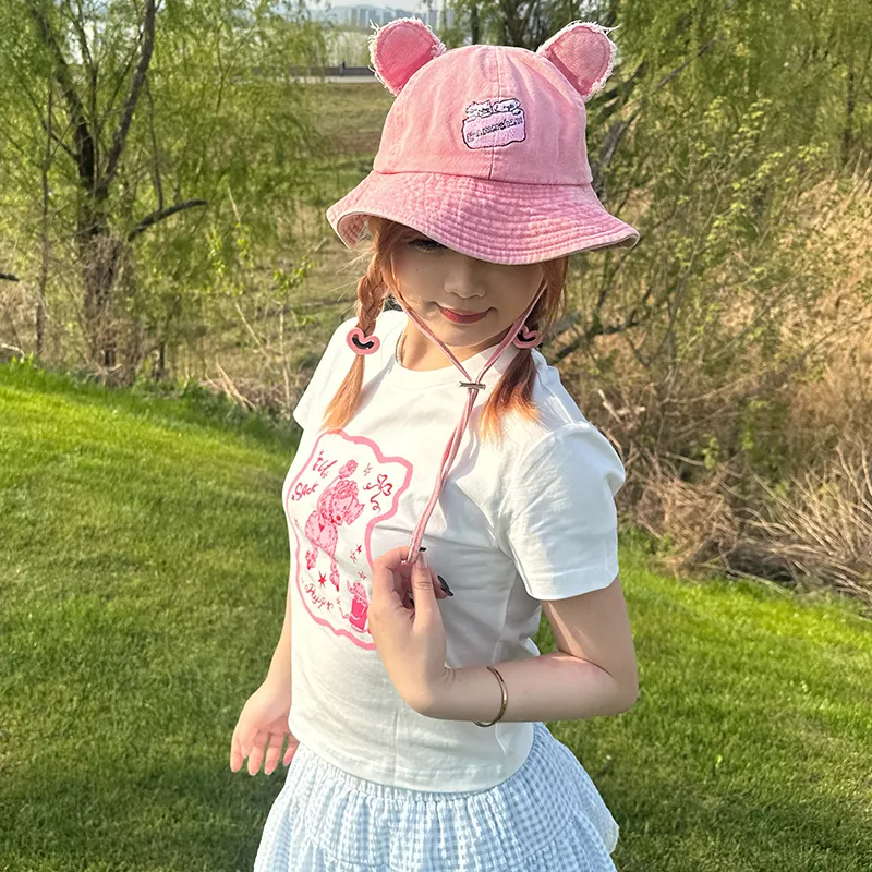ELF SACK Cotton Bucket Hats Women's-12