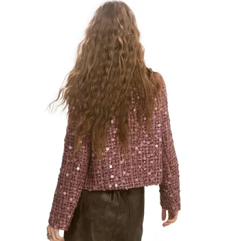 ELF SACK Coat Women's Vintage Plum