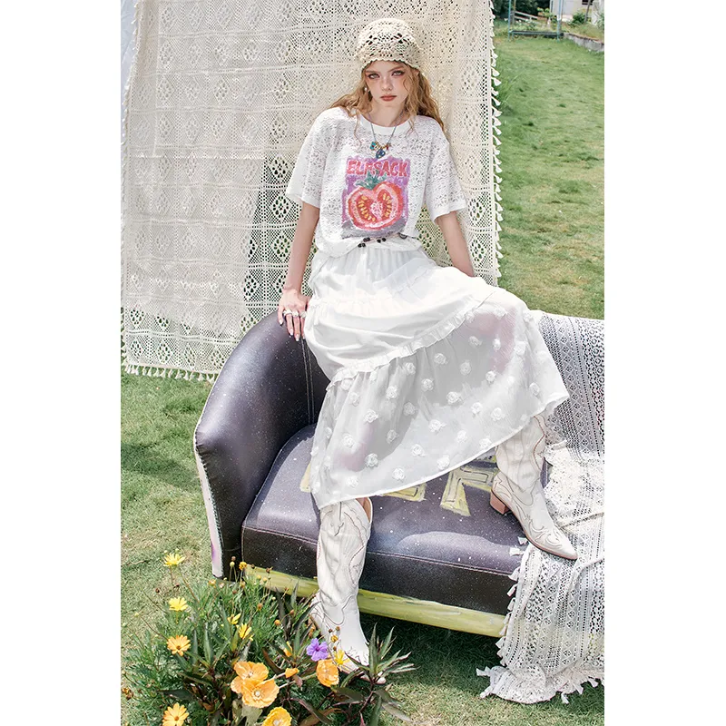 ELF SACK Two Piece Skirt Sets Women's-17