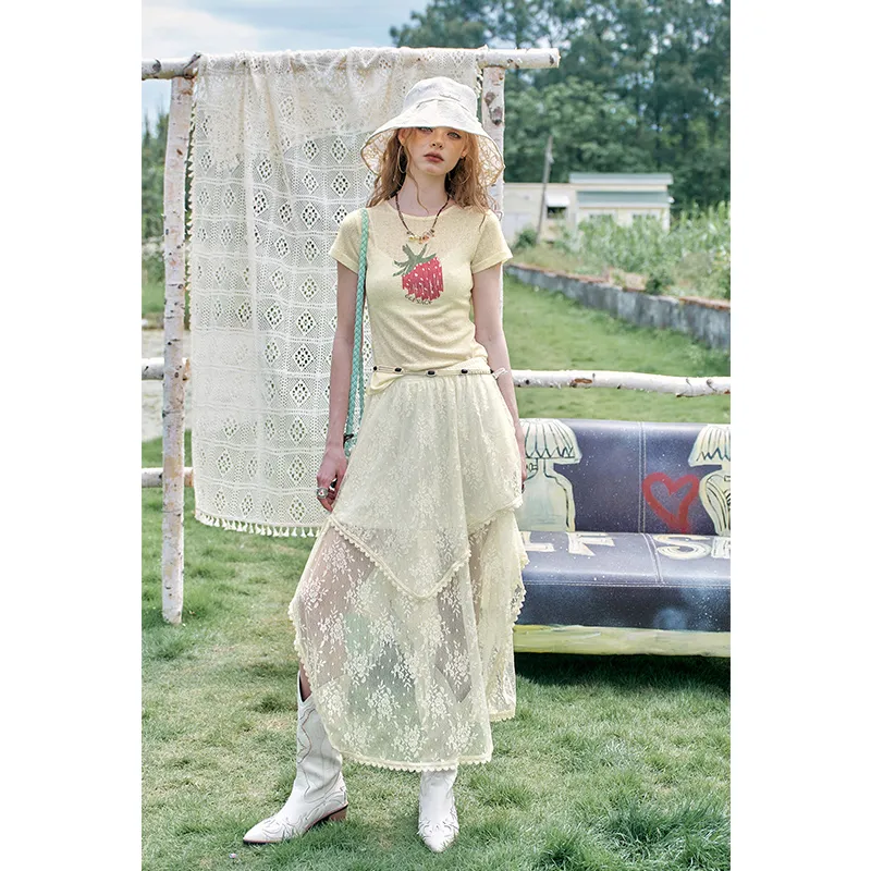 ELF SACK Two Piece Skirt Sets Women's-39