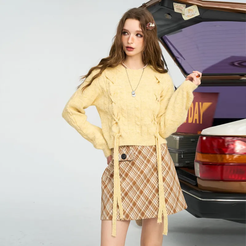 ELF SACK Casual Short Skirts Women's-2