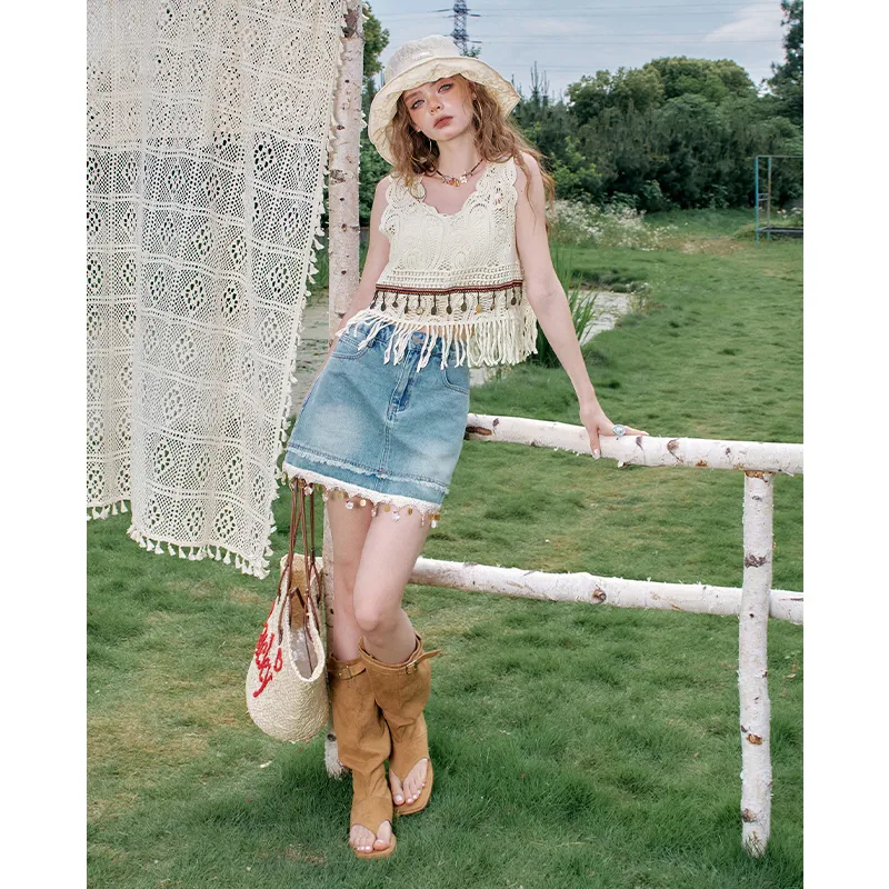 ELF SACK Two Piece Skirt Sets Women's-25