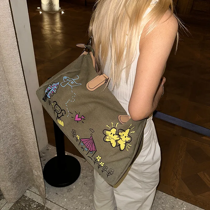 ELF SACK Polyester Shoulder Bag, Crossbody Bag, Handbag Women's Multicolor-1