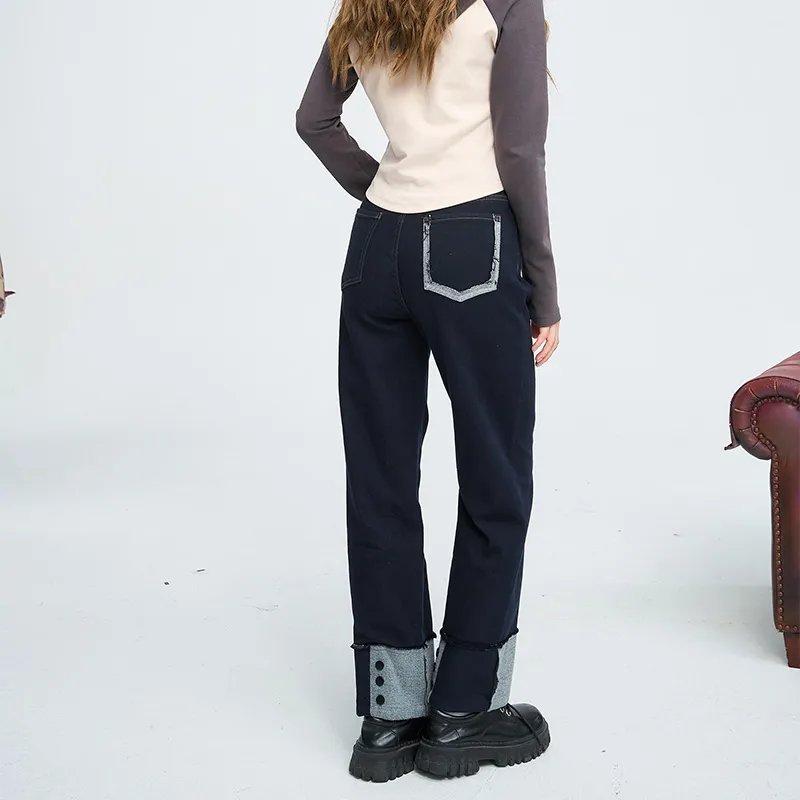 ELF SACK Jeans Women's Dark Blue-5