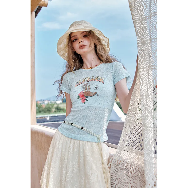 ELF SACK Two Piece Skirt Sets Women's-35