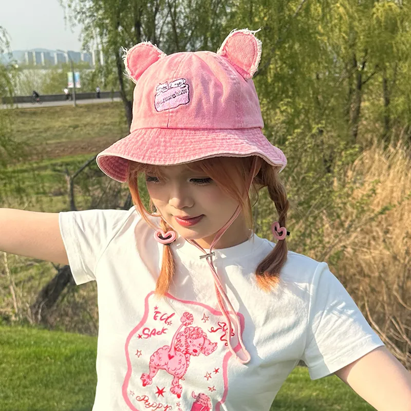 ELF SACK Cotton Bucket Hats Women's-9