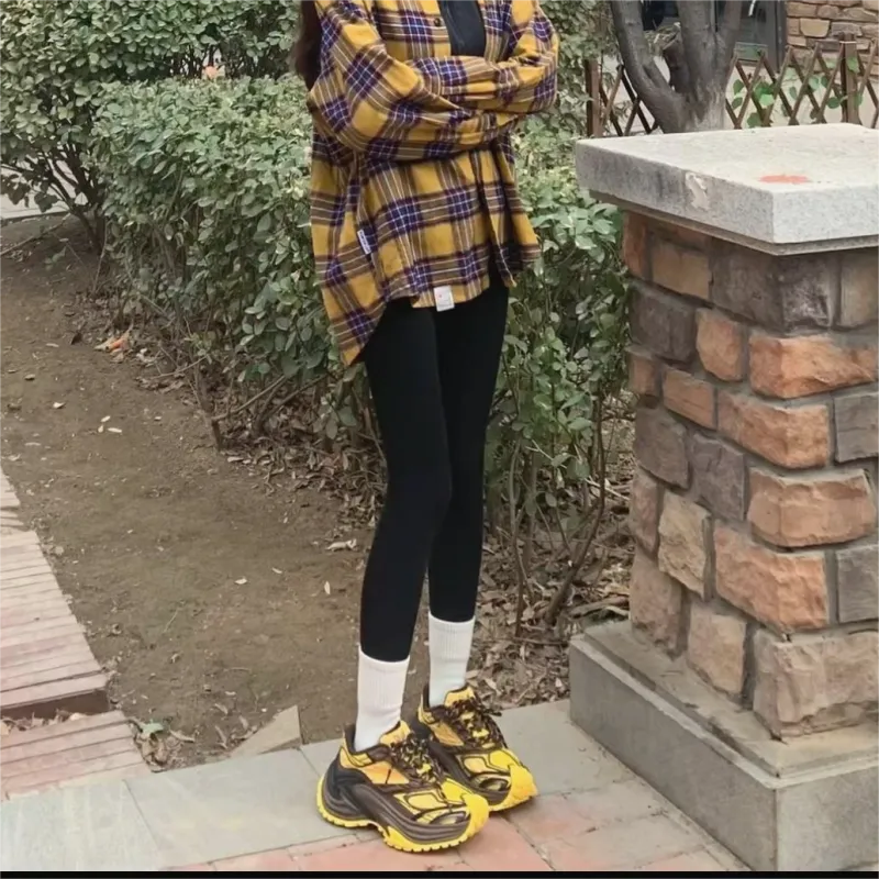 OGR Height Increasing Breathable Abrasion Resistant Low Top Running Shoes Unisex Teresa Yellow-9