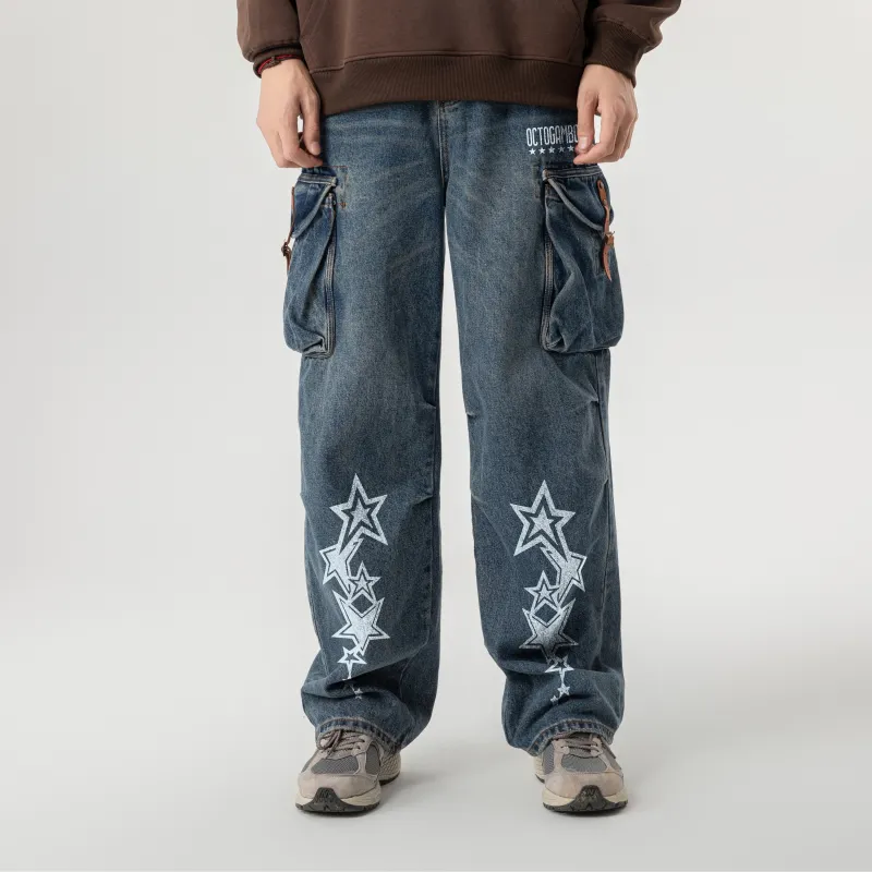OCTO GAMBOL Jeans Unisex Blue-3