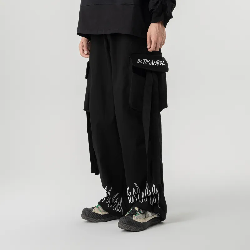 OCTO GAMBOL Casual Pants Unisex Black-5