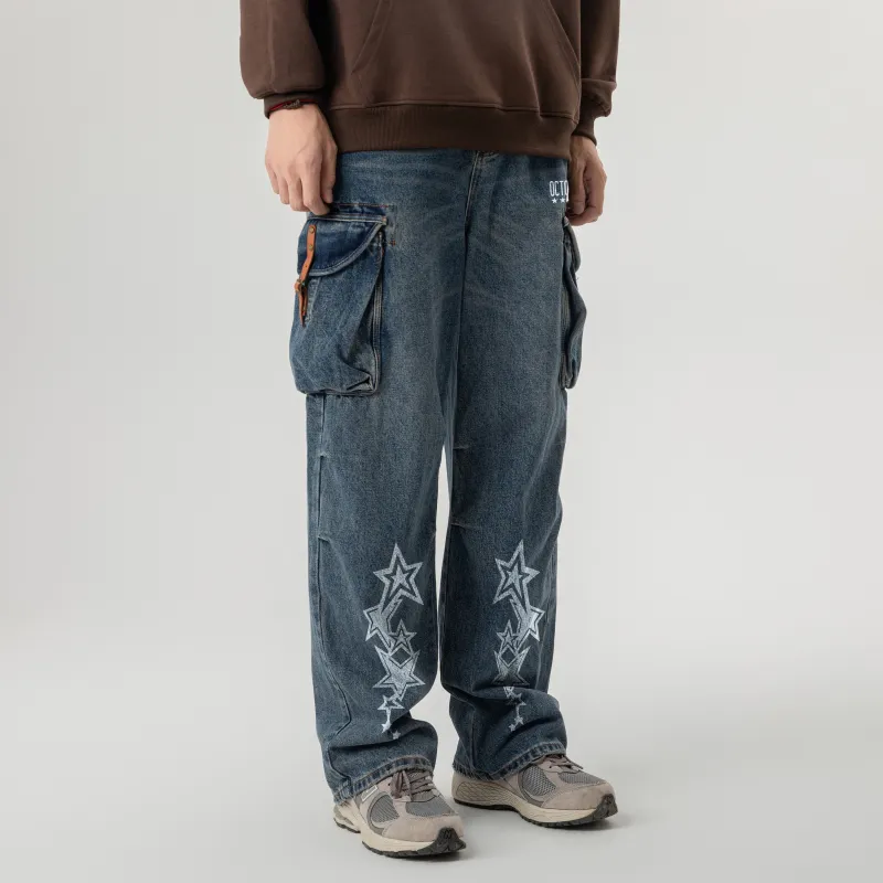 OCTO GAMBOL Jeans Unisex Blue-5