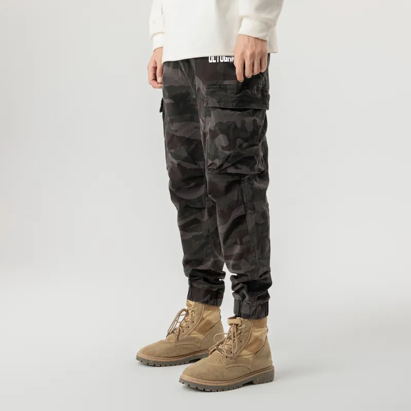 OCTO GAMBOL Casual Pants Unisex Army Green-3