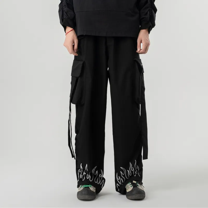 OCTO GAMBOL Casual Pants Unisex Black-2