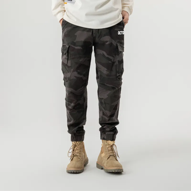 OCTO GAMBOL Casual Pants Unisex Army Green-5