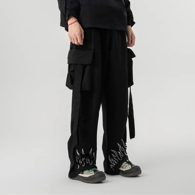 OCTO GAMBOL Casual Pants Unisex Black-3