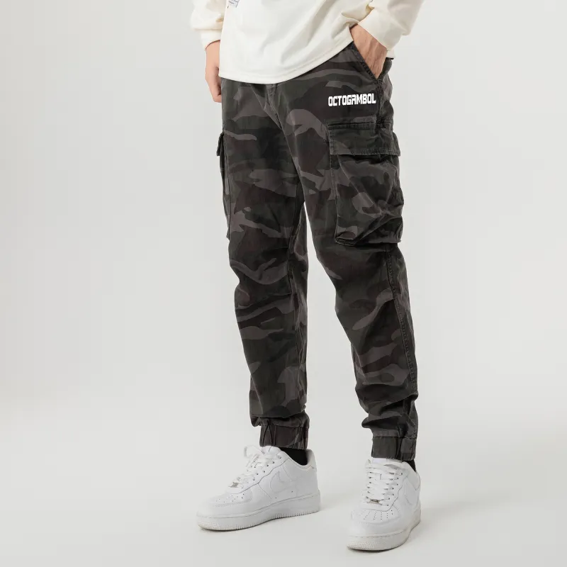 OCTO GAMBOL Casual Pants Unisex Army Green-2