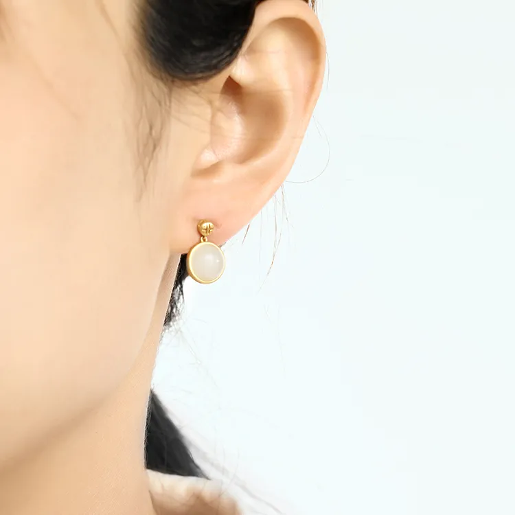 EZRA Hetian Jade Hetian Jade Earrings Women's-1