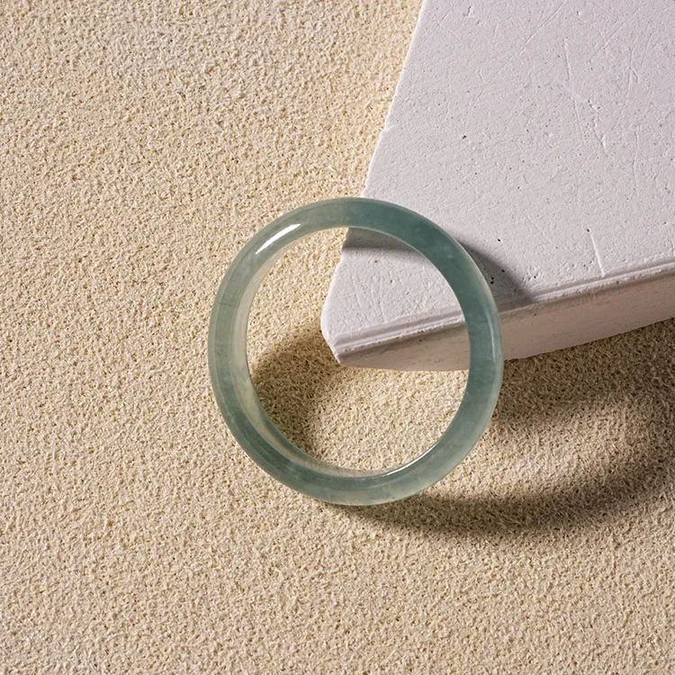 EZRA Bean Type Jadeite Rings Unisex-2