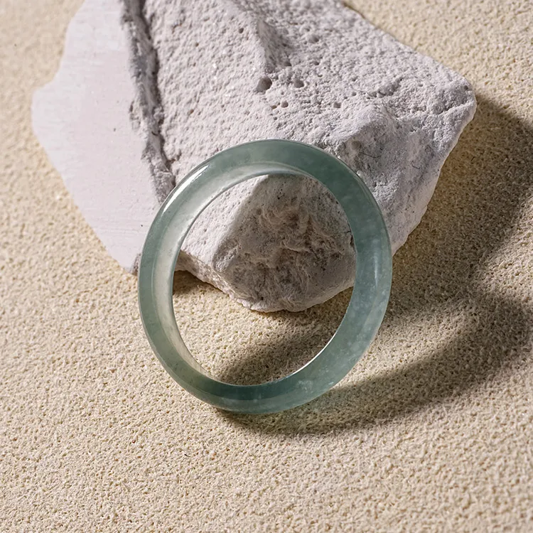 EZRA Bean Type Jadeite Rings Unisex-3