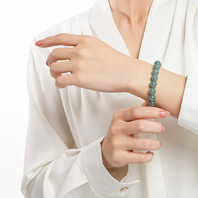 EZRA Ice Glutinous Jadeite Bracelets Unisex-3