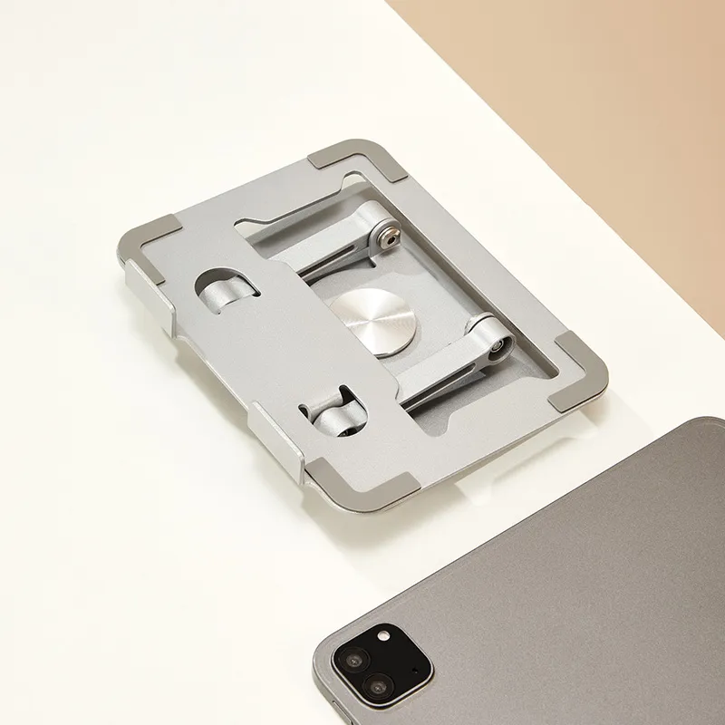 LZL Tablet Stands Carbon Steel Metal 360° Rotating Flat Stand For IPad, Students, Online Classes, And Phone Stand-7