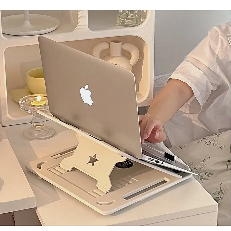 LZL Laptop Stand Computer Stand Desktop 360 Rotating Object Elevator Foldable Height Adjustable Portable Cooling Rack-4