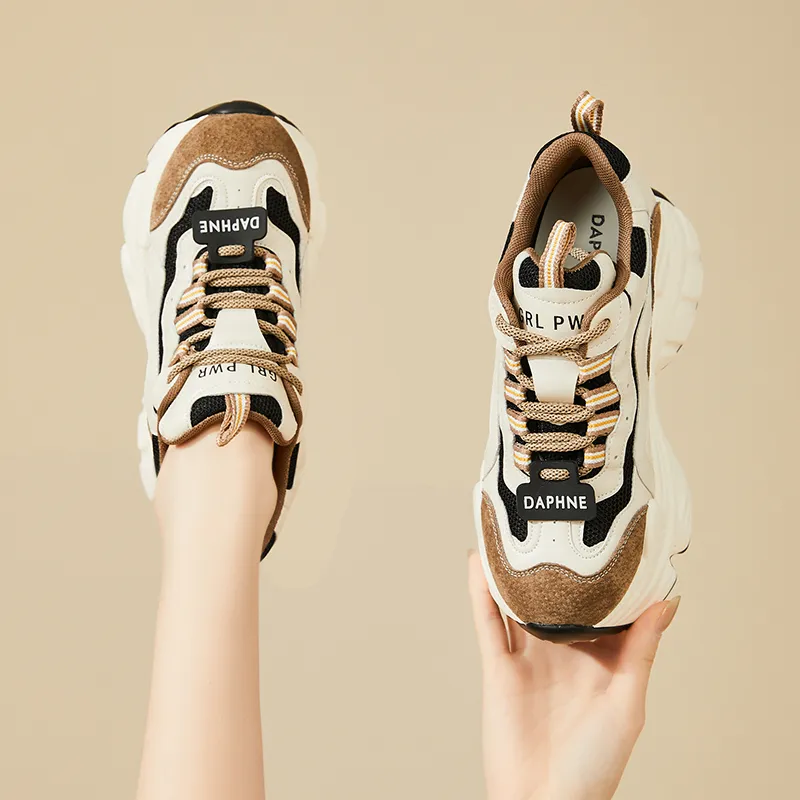 DAPHNE Low Top Chunky Sneakers 5cm Women's-11