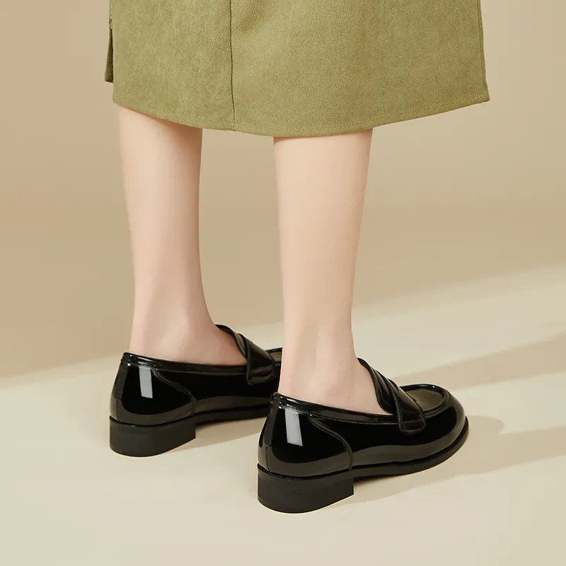 DAPHNE Loafers Women's Black, Beige-4