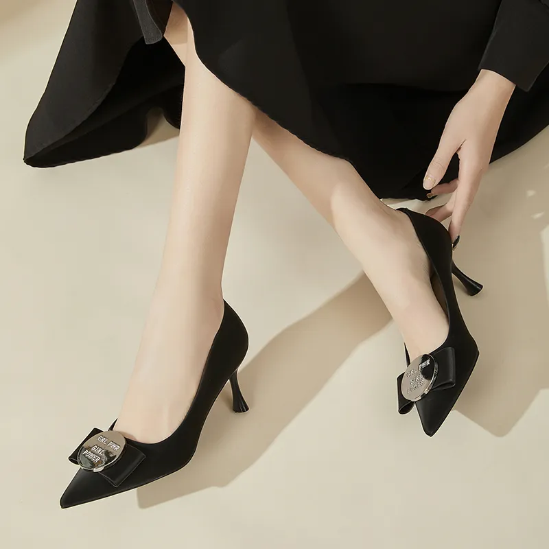 DAPHNE Slim Heel High Heels 7cm Women's-4