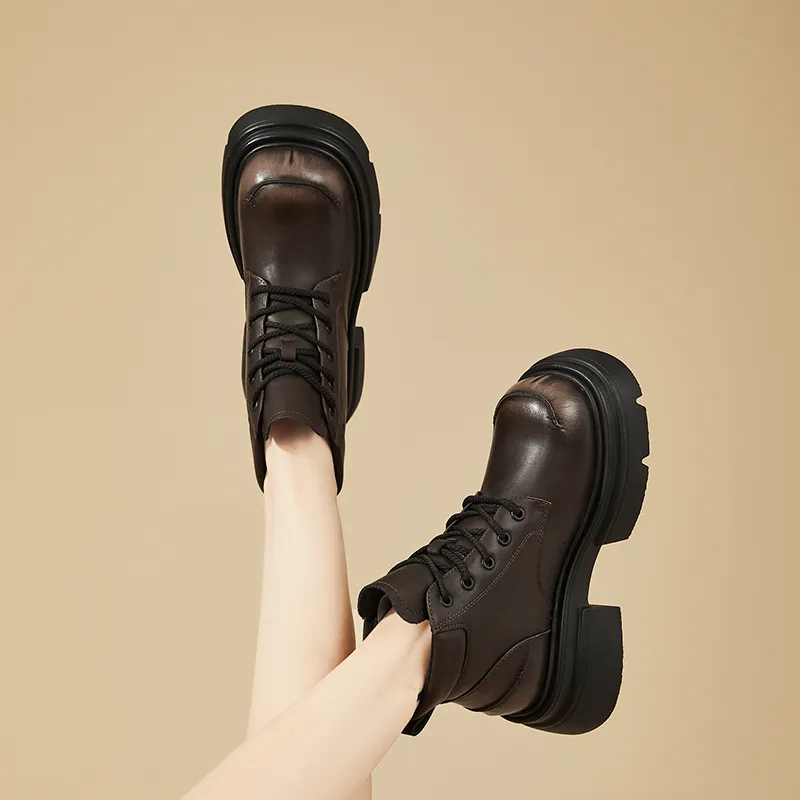 DAPHNE Ankle Boots Women's Black/Brown-11