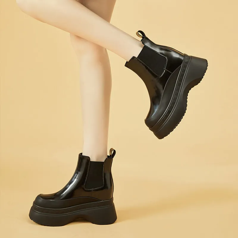 DAPHNE 12cm Chelsea Boots 7cm Women's-9