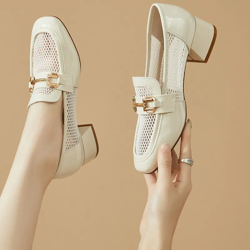 DAPHNE Chunky Heel High Heels 3.5cm Women's-5