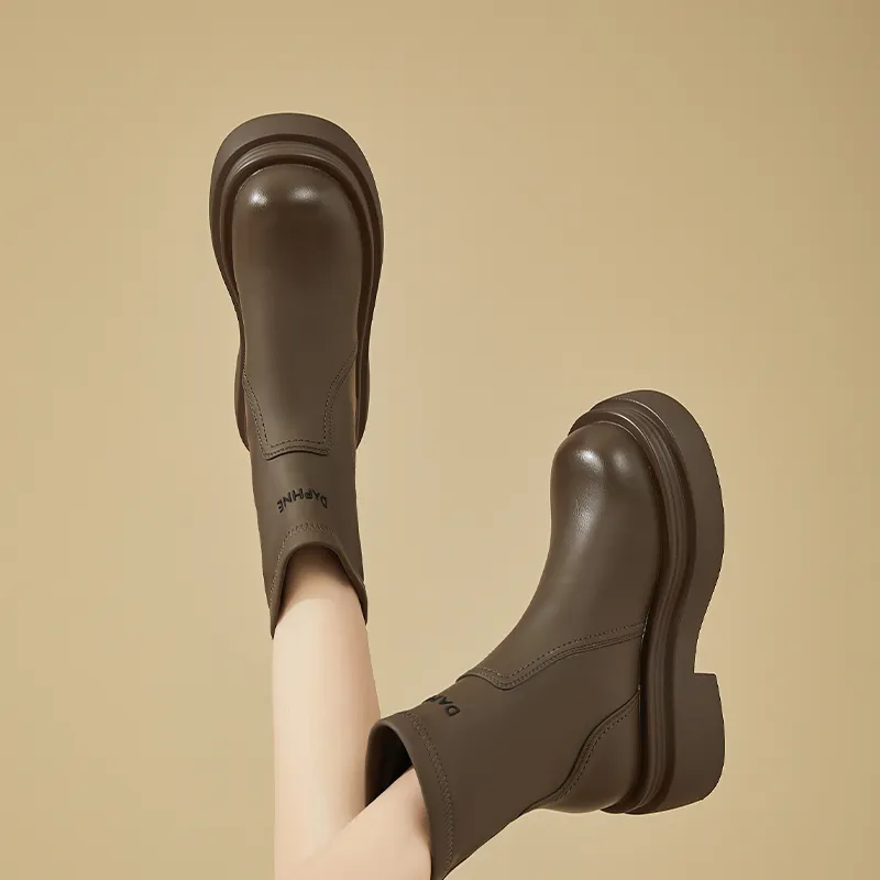 DAPHNE Ankle Boots Women's Black/Khaki-19