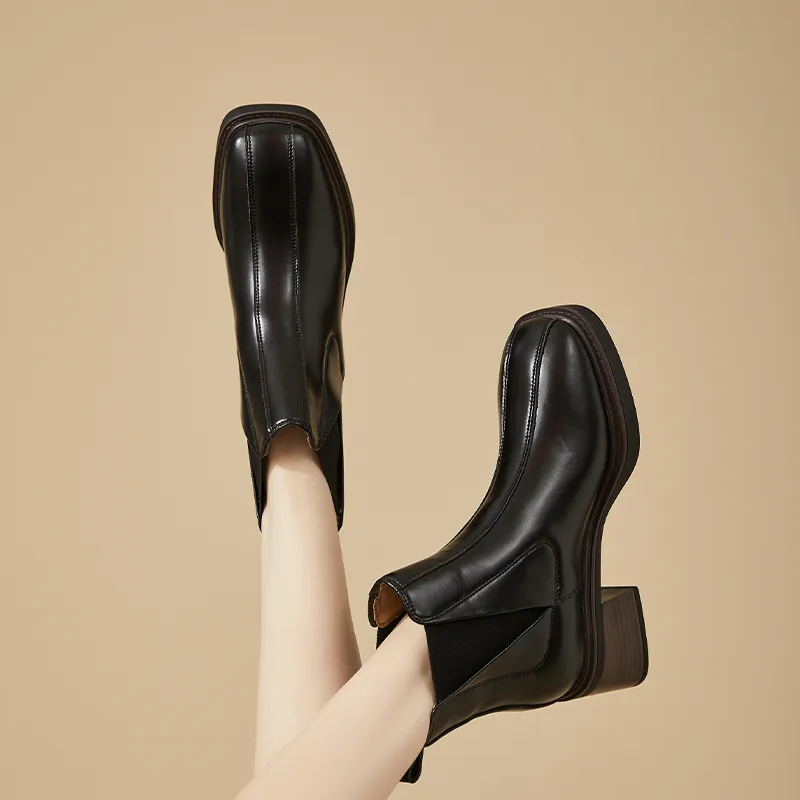 DAPHNE Short Chelsea Boots 6cm Women's-25