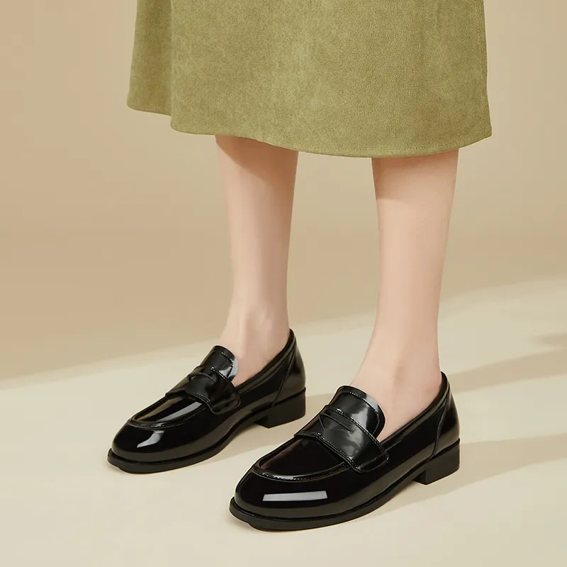 DAPHNE Loafers Women's Black, Beige-3