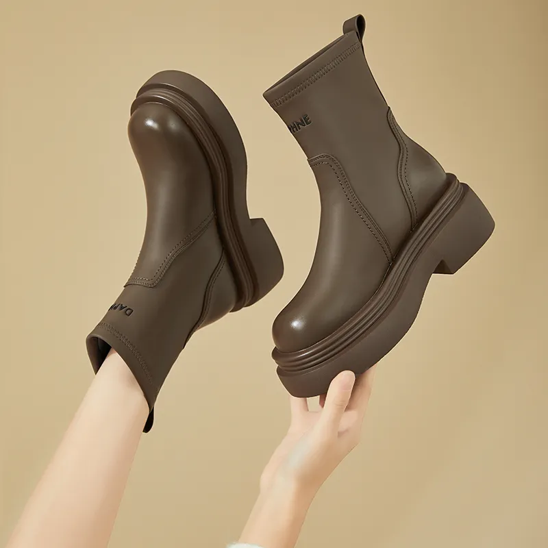DAPHNE Ankle Boots Women's Black/Khaki-21