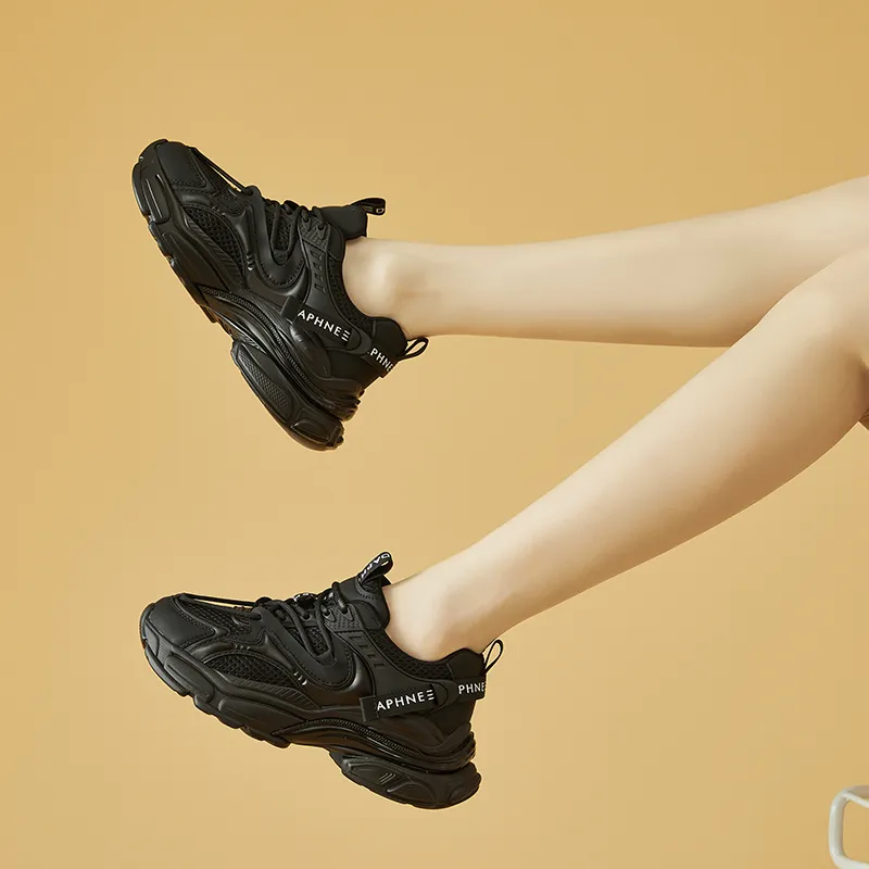 DAPHNE Low-Top Chunky Sneakers Women's Black-4