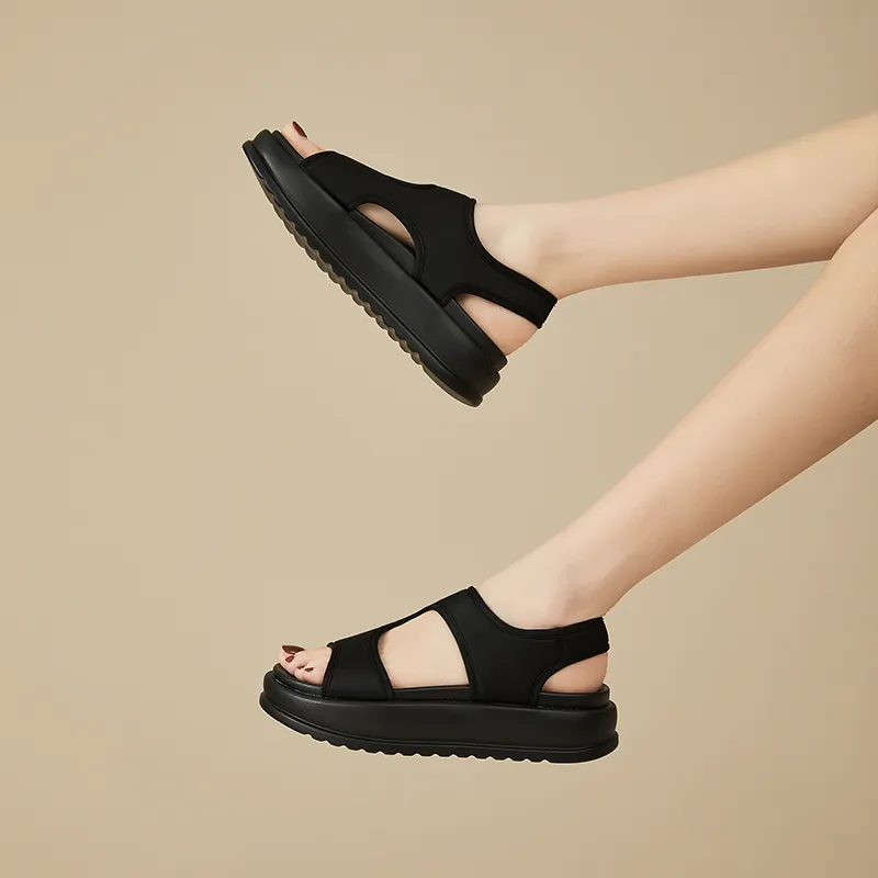 DAPHNE Beach Sandals Women's Black-3