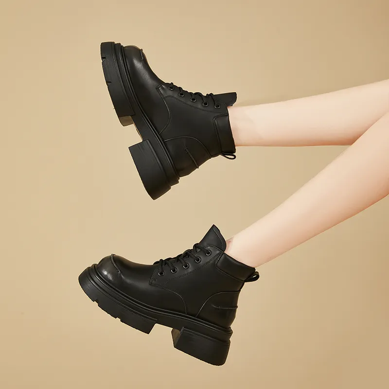 DAPHNE Ankle Boots Women's Black/Brown-5