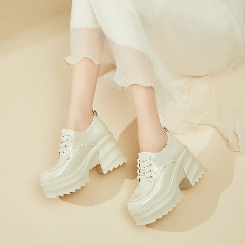 DAPHNE Chunky Heel High Heels 9cm Women's-12
