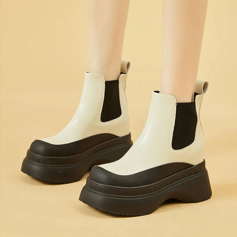 DAPHNE 12cm Chelsea Boots 7cm Women's-3