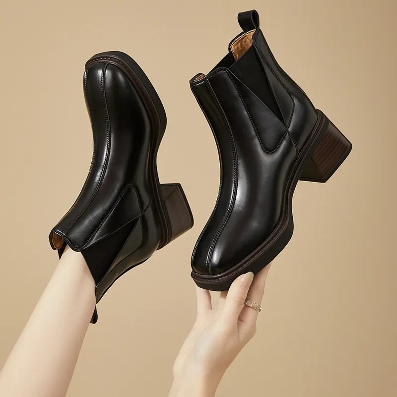 DAPHNE Short Chelsea Boots 6cm Women's-26