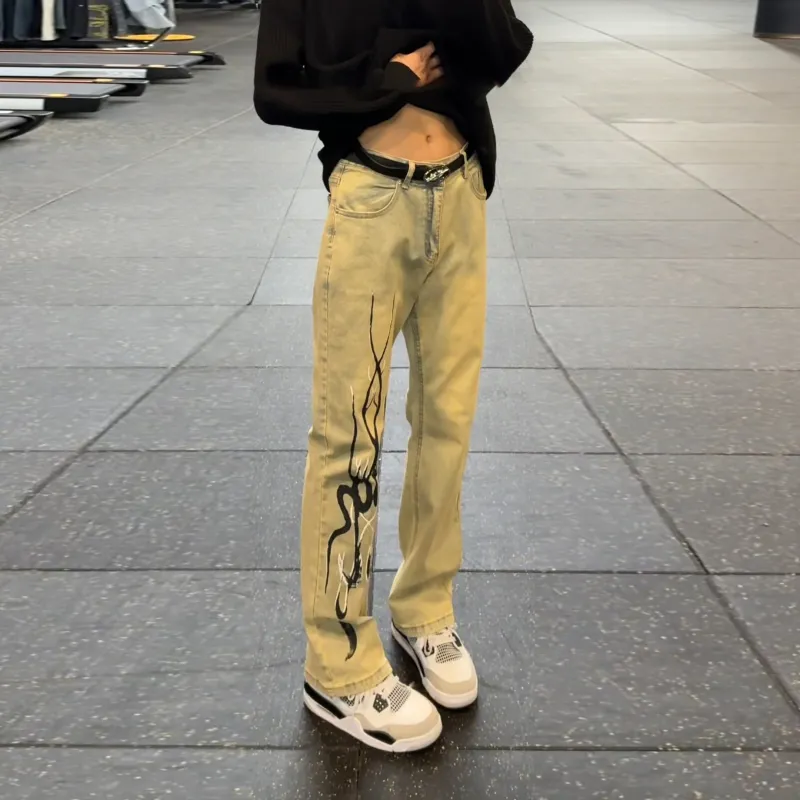PAINT STAIN Jeans Unisex-6