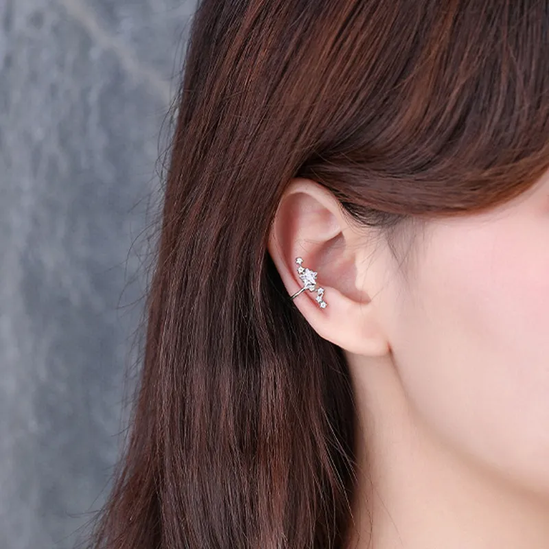NVBBK S925 Silver Clip On Earrings Women's-4