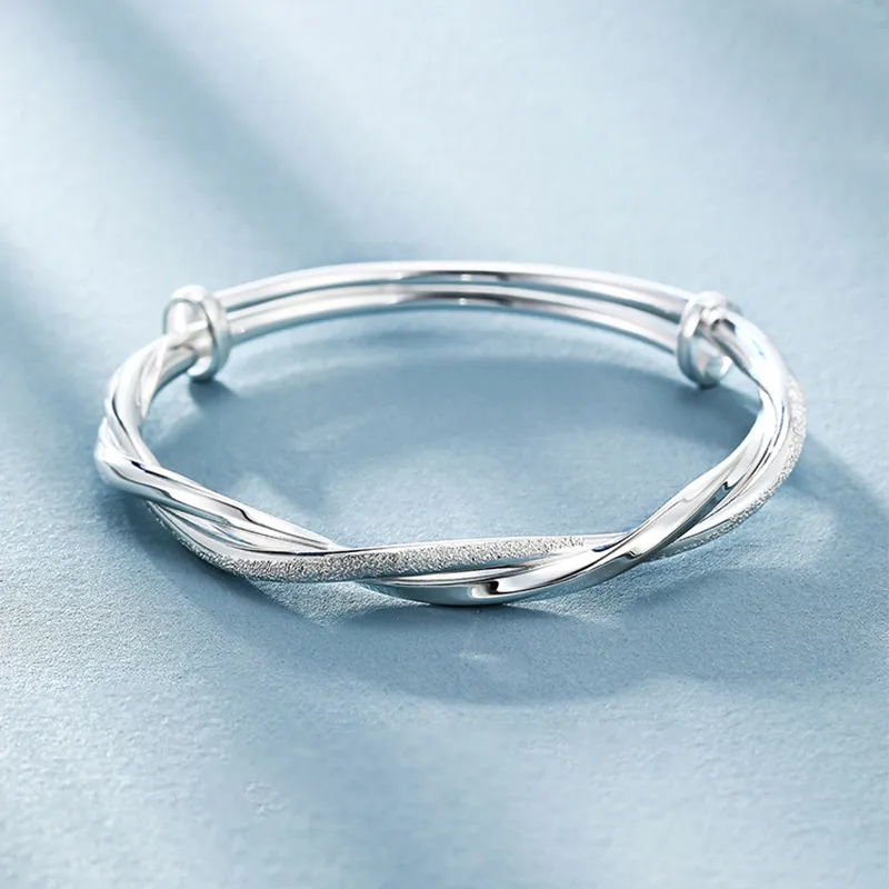 NVBBK Sterling Silver Bangle For Women's Women's-2