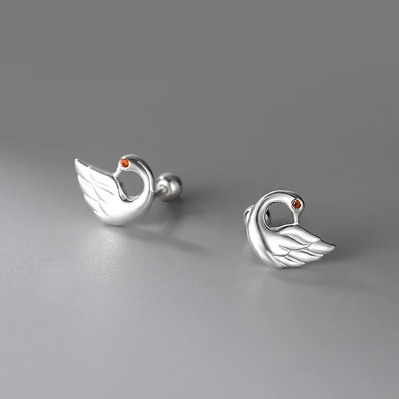 NVBBK 999 Fine Silver Stud Earrings Women's-2