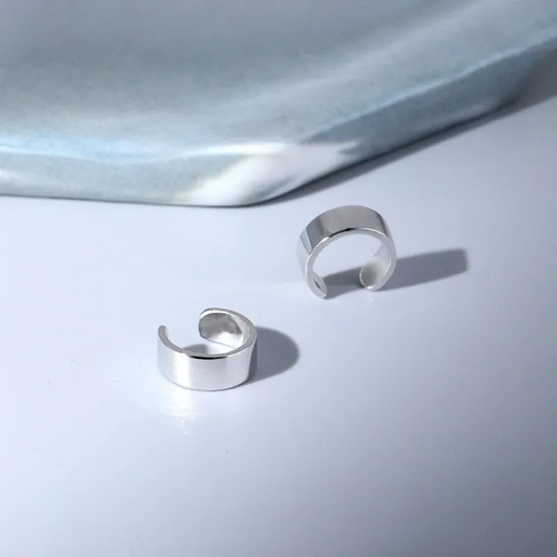 NVBBK S925 Silver Clip On Earrings Women's-4