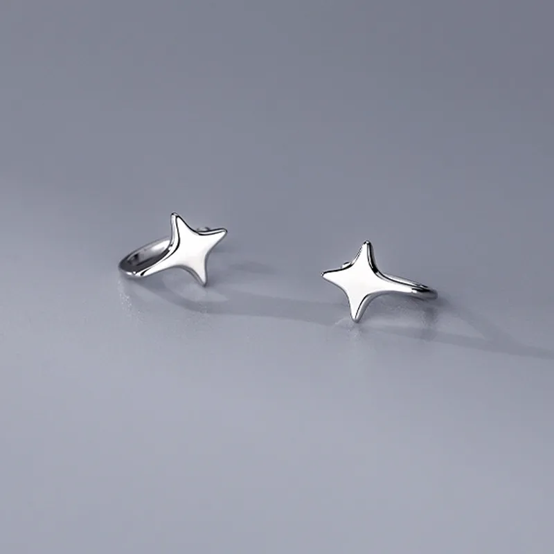 NVBBK S925 Silver Clip On Earrings Women's-4