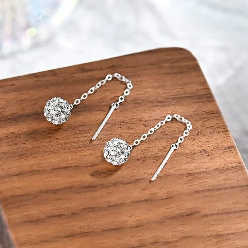 NVBBK Sterling Silver Drop Earrings Women's-1